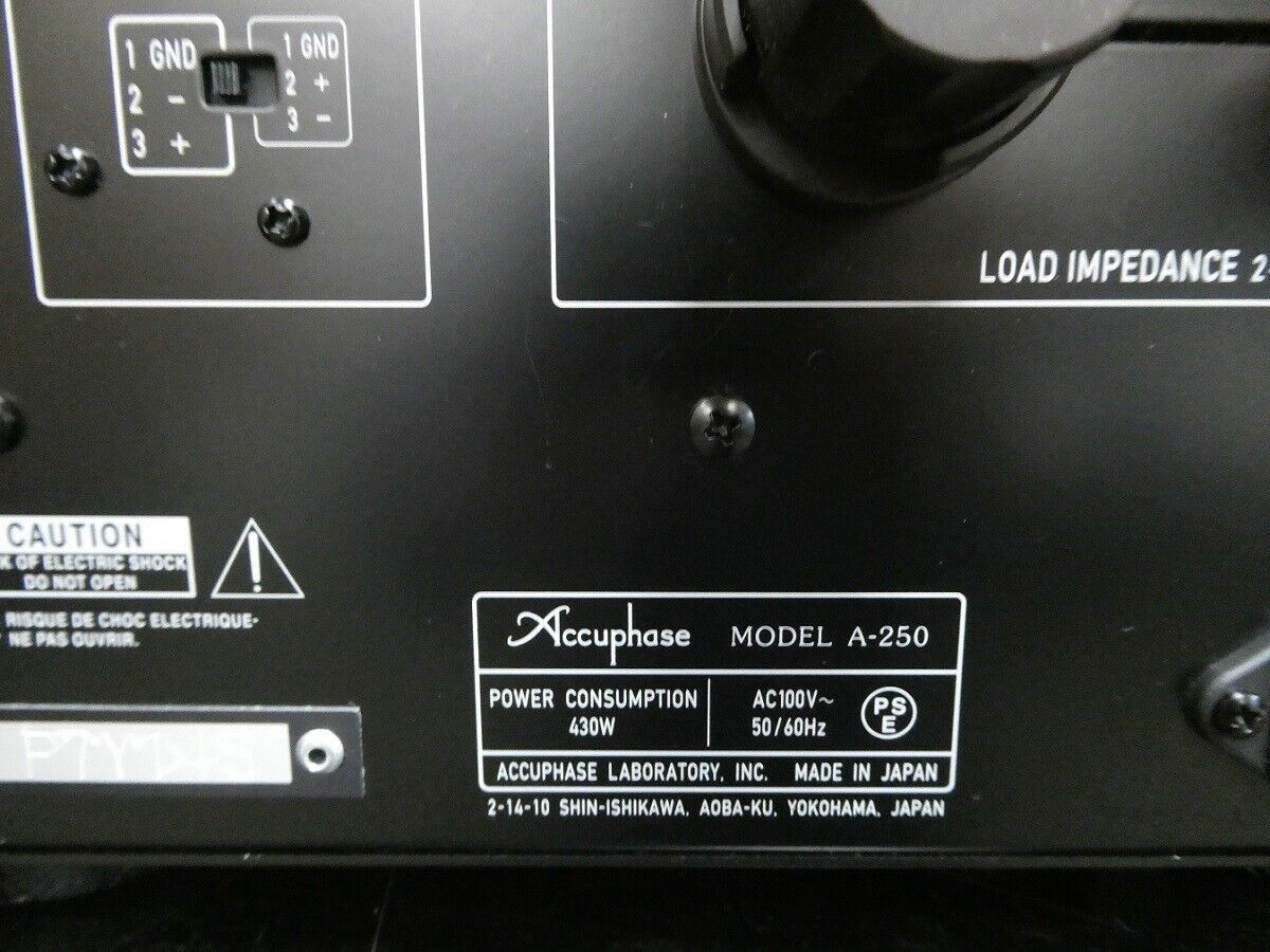 Accuphase A-250 Monoblock Power Amplifier Pure A Class