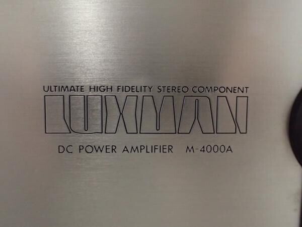 Vintage LUXMAN M-4000A Power Amplifier 1975 AC100V