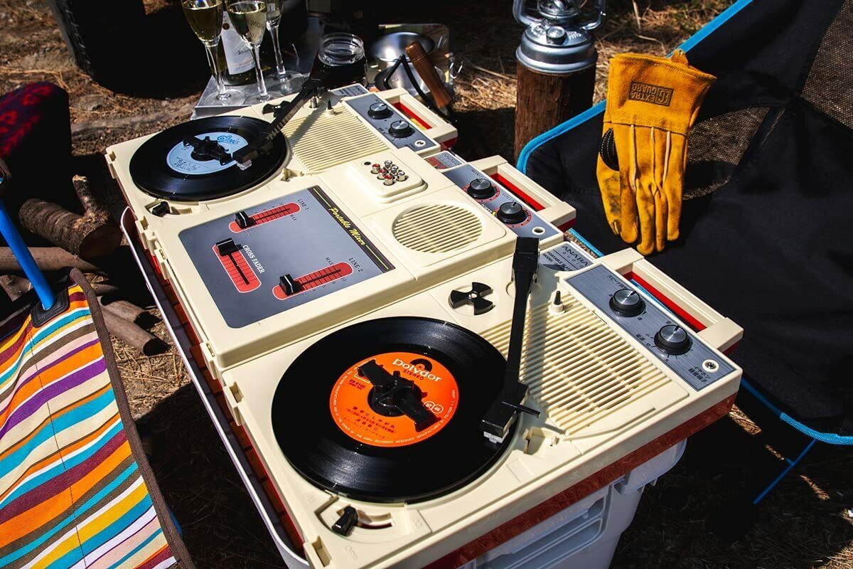 ANABAS audio GP-N3R Nostalgic Portable Vinyl Records Player LP 100V