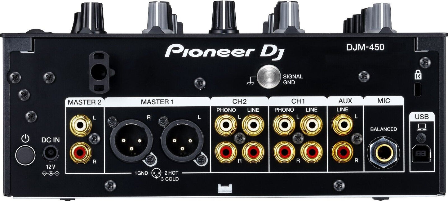 Pioneer DJ XDJ-700 2 Units Pair + DJM-450 Compact DJ Controller Mixer Set 100V