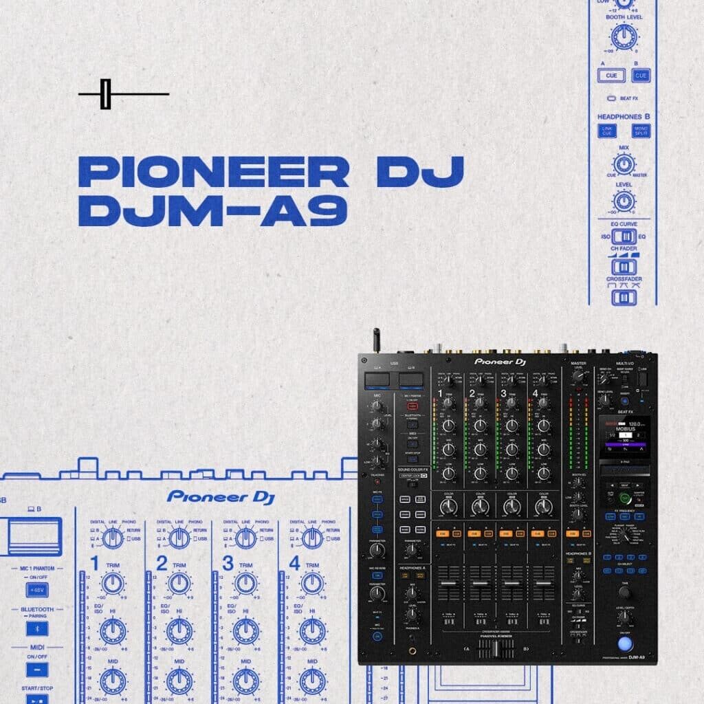 Pioneer DJ DJM-A9 4ch Next-generation professional DJ mixer DJM-900NXS2 100V Pre