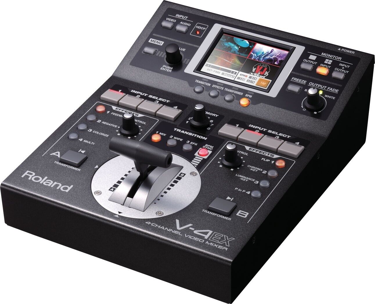 Roland V-4EX 4-Channel Digital Video Mixer Effects Touch Control OPEN BOX