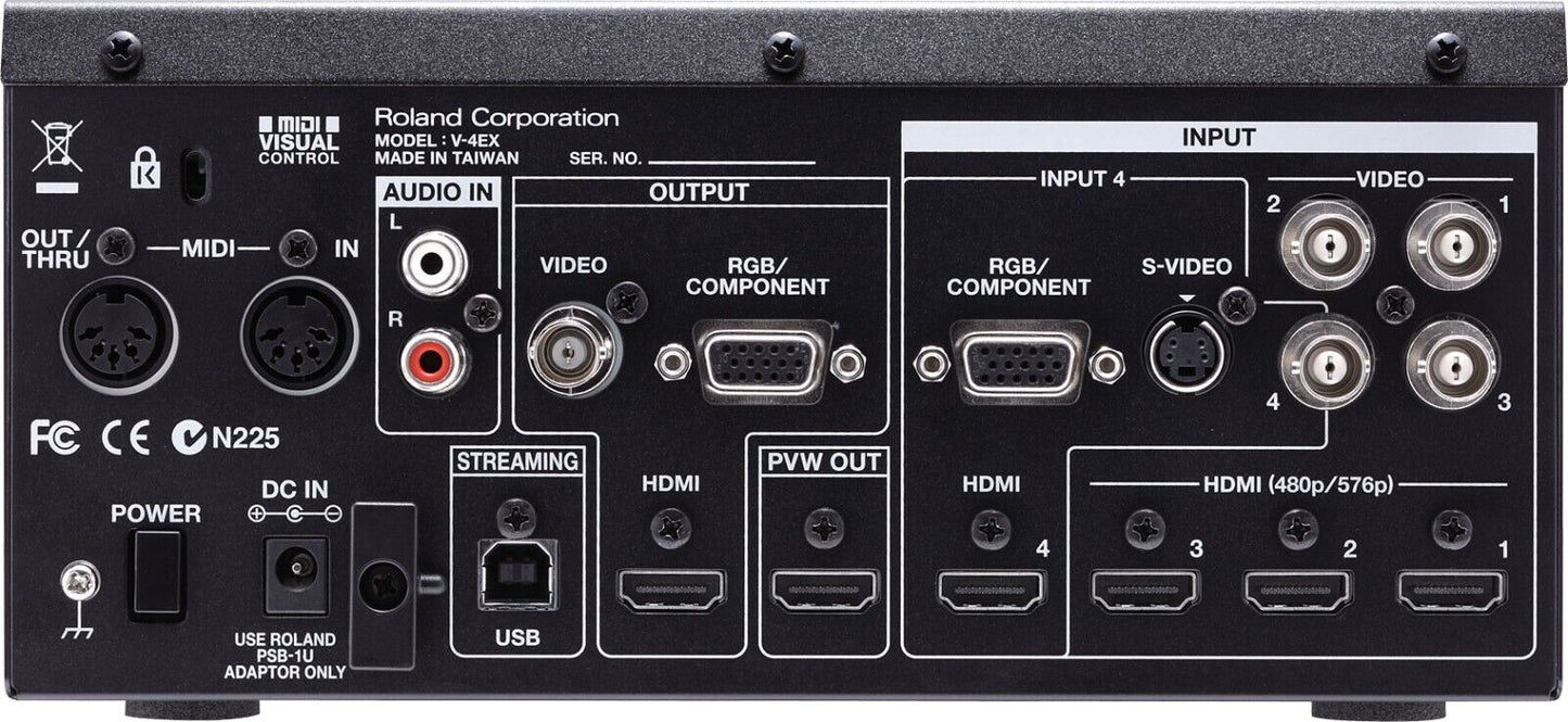 Roland V-4EX 4-Channel Digital Video Mixer Effects Touch Control OPEN BOX