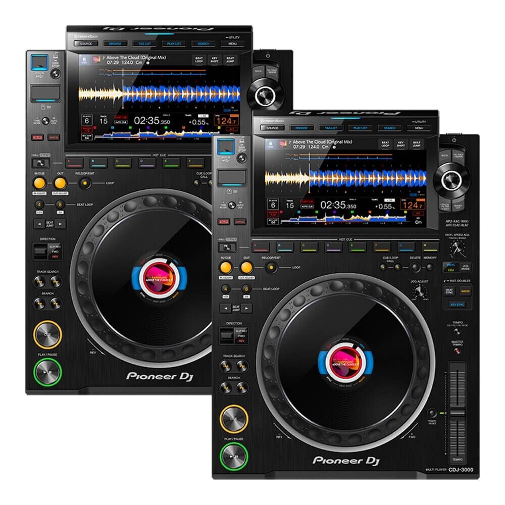 Pioneer DJ CDJ-3000 2 Pair + DJM-V10 DJ Controller Turntable Mixer Set 100V  NEW