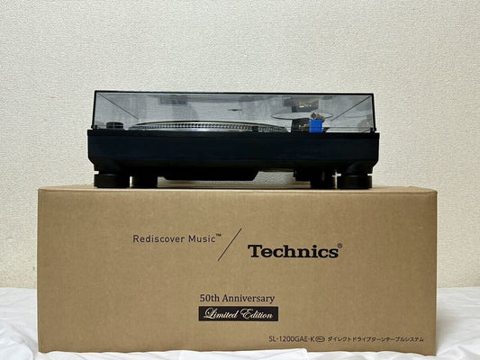 Technics SL-1200GAE-K Black Direct Drive Turntable System 50th Anniversary
