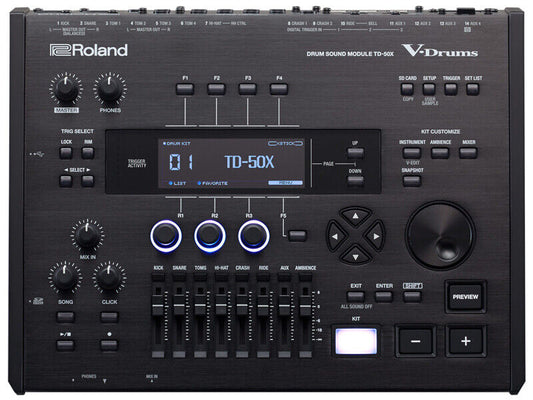Fast Shipping Roland TD-50X Drum Sound Module V-Drums Pure Acoustic Ambience