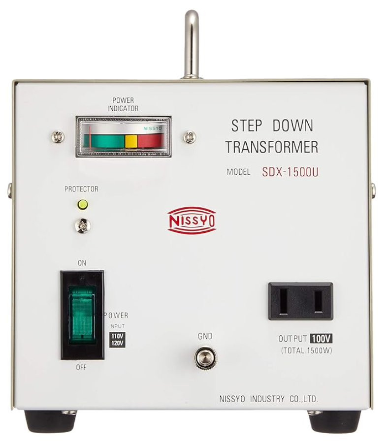 【Alo】NISSYUトランスフォーマー SDX-1500U 100V Nissyo SDX-1500U 110/120V to 100V 1500W Step Down Voltage