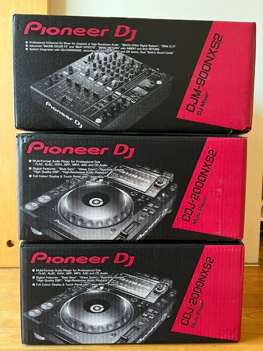 Pioneer DJ CDJ-2000NXS2 Pair + DJM-900NXS2 DJ Controller Mixer Fast Shipping!!