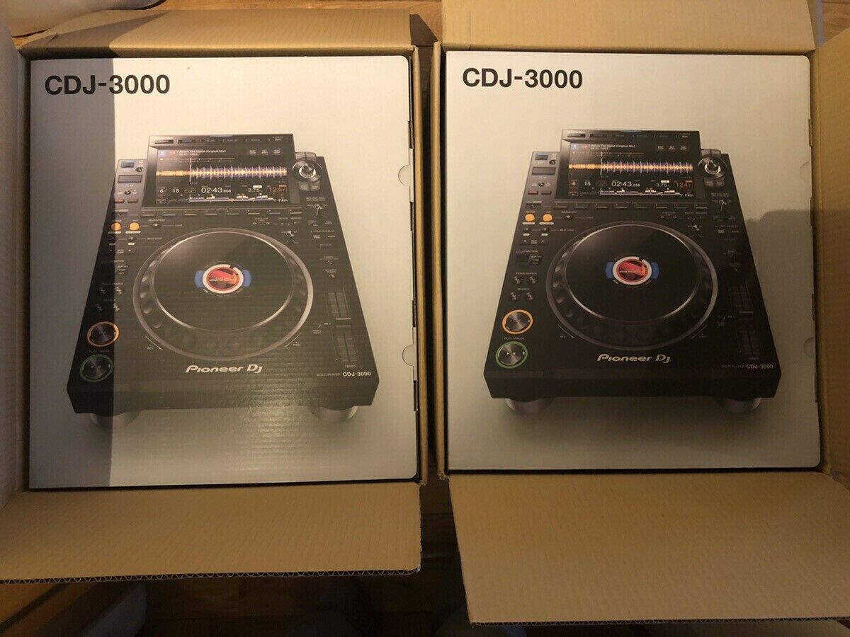Pioneer DJ CDJ-3000 2 Pair + DJM-V10 DJ Controller Turntable Mixer 
