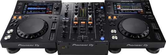 Pioneer DJ XDJ-700 2 Units Pair + DJM-450 Compact DJ Controller Mixer Set 100V