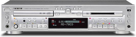 TEAC MD-70CD-S CD Player/MD Recorder Silver Mini Disc/CD Combination Deck 100V