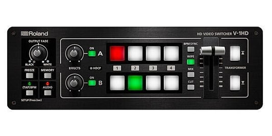 Roland V-1HD STR Video Switcher Web Streaming Bundle 4 HDMI In 2 HDMI Out NEW