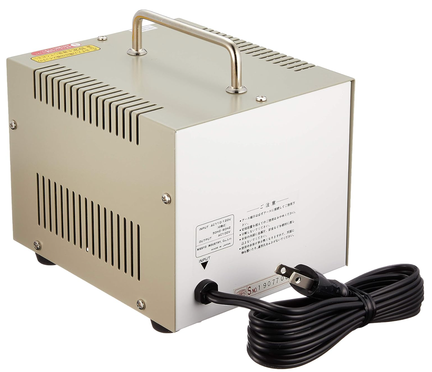 Nissyo SDX-1500U 110/120V to 100V 1500W Step Down Voltage Nissyo SDX-1500U 110/120V to 100V 1500W Step Down Voltage